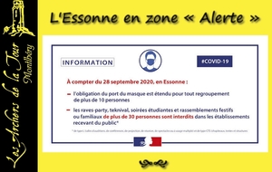 28.09.2020 - L'Essonne en zone « Alerte »