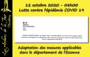 12.10.2020 - Mesures de protection COVID 19