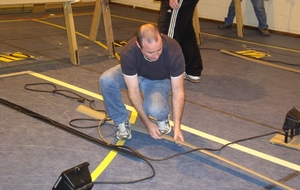 Mise en place de l'éclairage des cibles