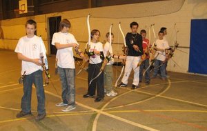 Les jeunes sur le pas de tir