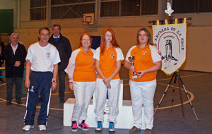 Par équipe, dames, compound, 1re