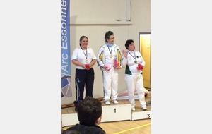 Nathalie sur le podium