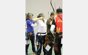 Échauffement dans une salle annexe