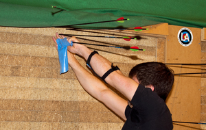 Retrait des flèches en cible