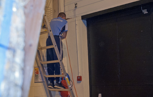 Alimentation de l'éclairage des cibles