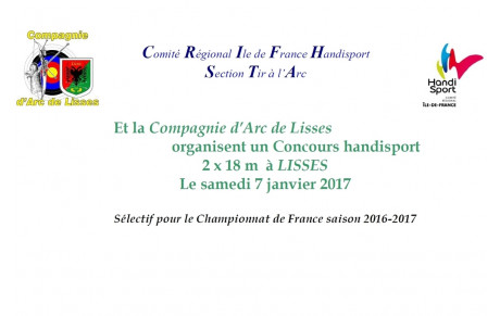 07.01.2017 - Lisses, concours handisport